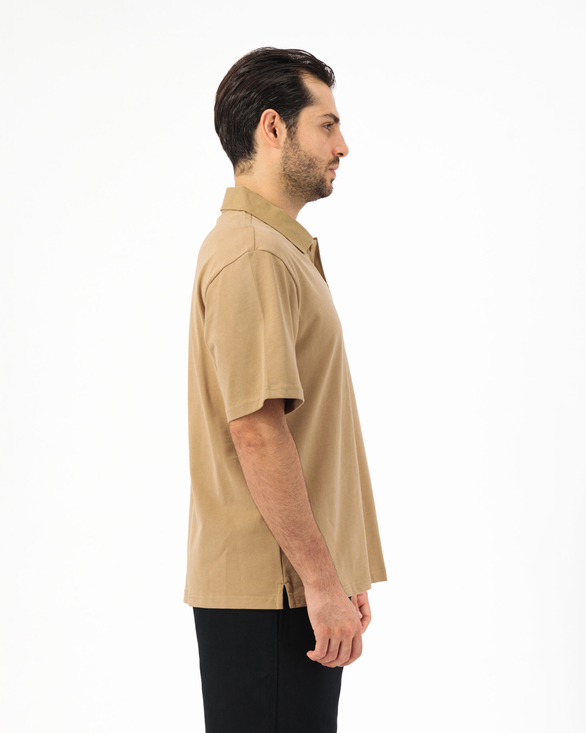 Pique Brown T-Shirt Made By Camel Brand