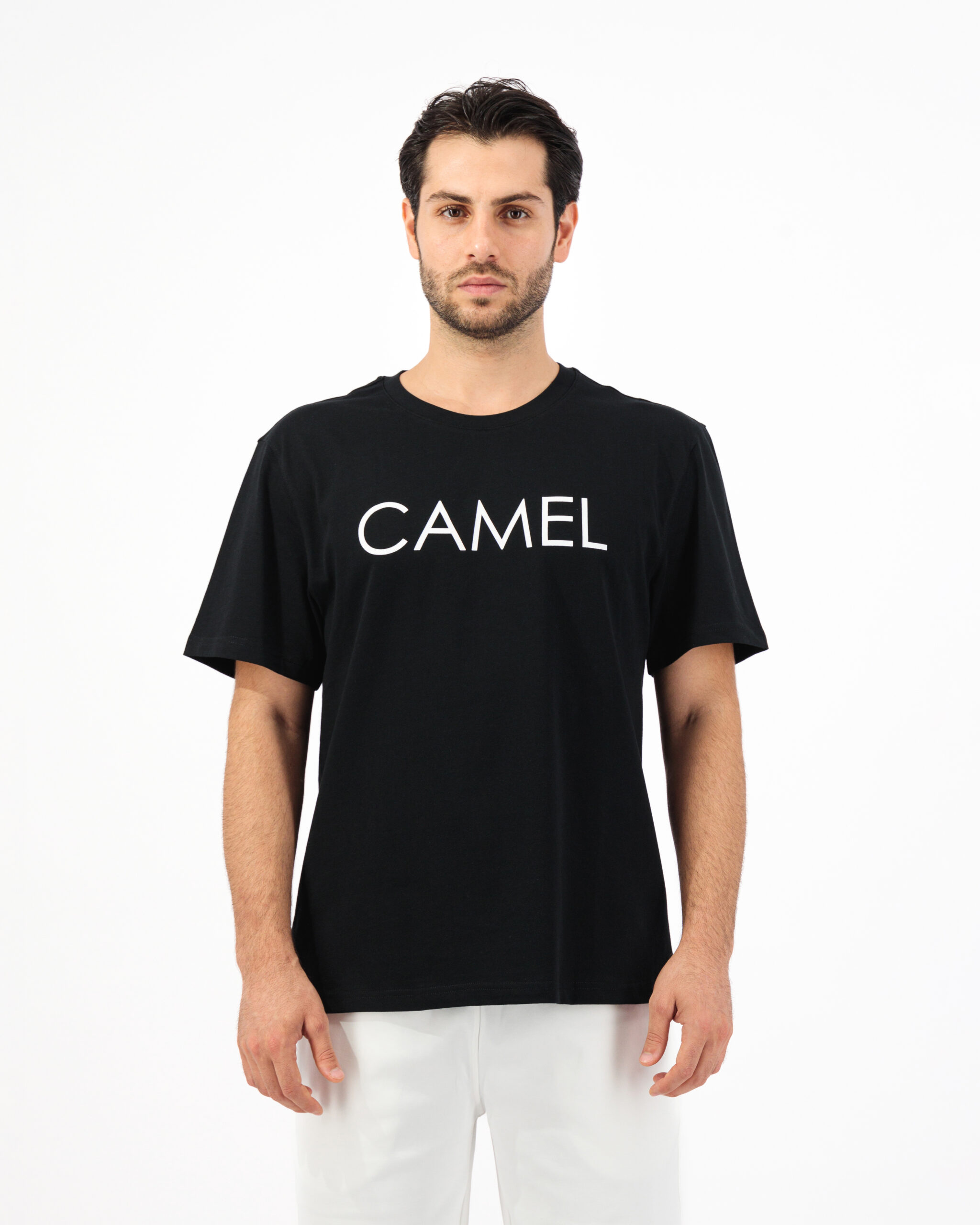 Black T-Shirt Slim Fit Camel Brand